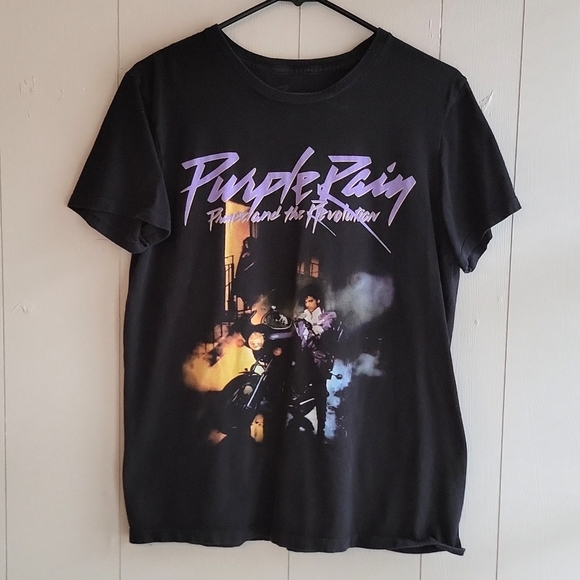 Prince Tops - Prince Purple Rain Graphic Tee Shirt